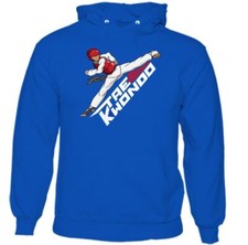 Taekwondo Mens Hoodie Belt Suit Sparring Kick Pads Shoes Gift Bag Kit Uniform