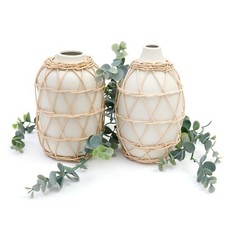 Rattan woven bamboo ceramic - bamboo,
