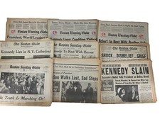 Vintage 1960s Boston Globe JFK