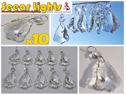 Chandelier bell clear - chandelier, 2"