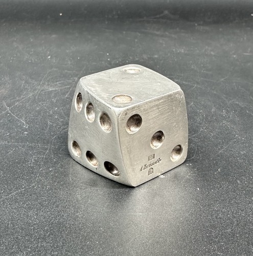 Christofle silver plated dice - plated,