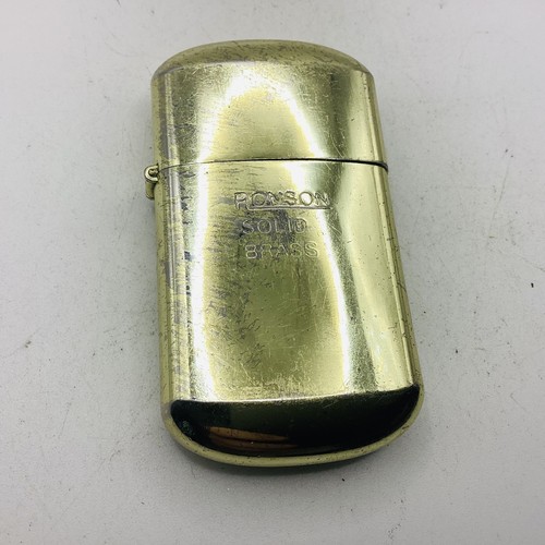Vintage ronson brass pocket
