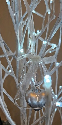 Clear bell christmas hanging - clear,