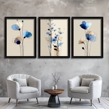 Blue & Beige Scandi Wall Art