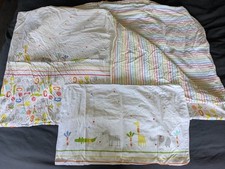 Mothercare Alphabet Animals cot bed duvet And pillow set - 100% Cotton 