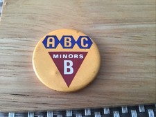 ABC Cinema Minors B Orange Junior Pin Badge Rare Saturday Morning Pictures