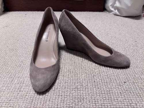 Via spiga suede wedge pumps - wedge,
