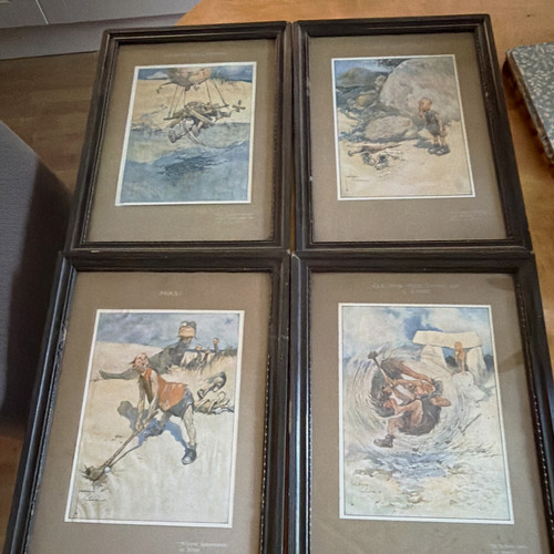 Lawson wood set framed - of, 4