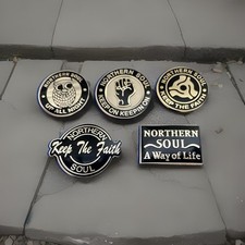 Northern Soul Pin Badge Set