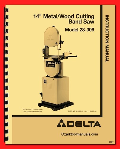 Delta metal wood band saw - delta,