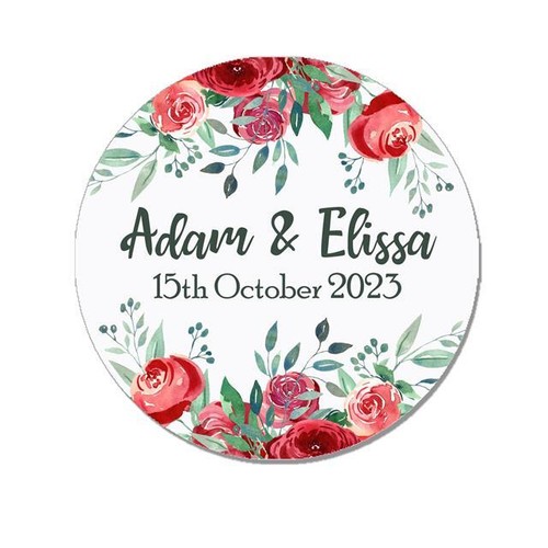 Personalised wedding stickers - personalised,