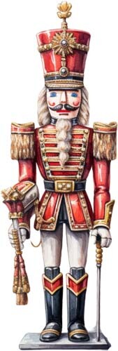 Colour christmas nutcracker - colour,