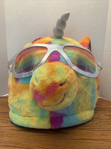 Rainbow unicorn plush big head - unicorn,