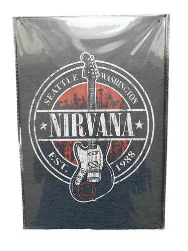 Nirvana metal sign plaque - metal,
