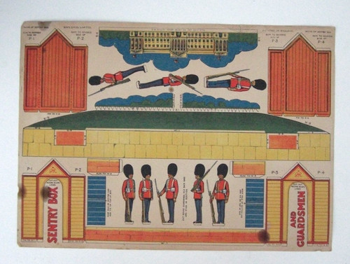 Original antique cut out - out, card