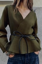 BNWT Zara Womens Belted Khaki