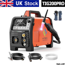 HITBOX Cold TIG Welder 6in1 200Amp 240V Pulse HF Spot TIG MMA Welding Machine
