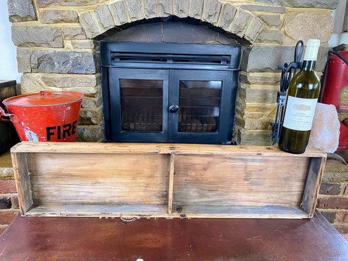Vintage pine shelf - shelf,, wooden