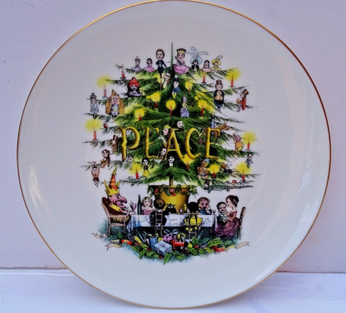Coalport punch peace - peace, plate