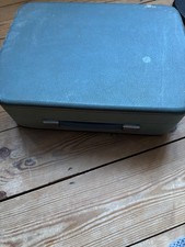 blue small portable vintage