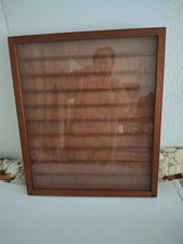 Wooden Frame Display Case: Large Wooden Shadow Box for Wood Samples, Matchbox,