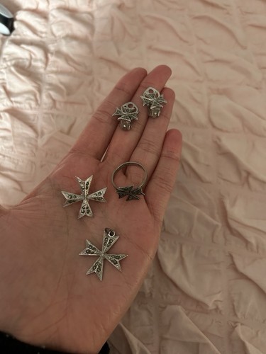Vintage marcasite maltese - vintage,