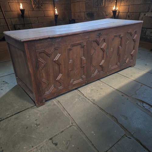 Large antique oak chest - antique,