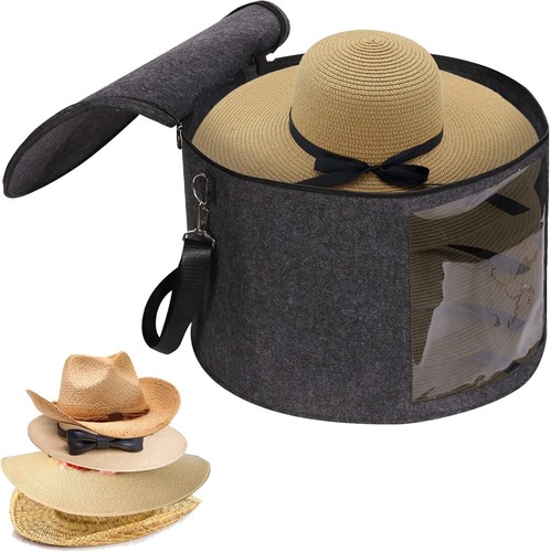 Large foldable felt hat - foldable,
