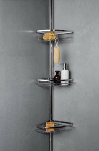 Corner shower caddy - caddy, rust