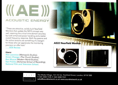 Sound magazine - sound-on-sound, advert
