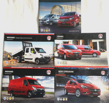 Vauxhall Movano Chassis Cabs + Conversions Combo Corsavan Vivaro Brochure x 5