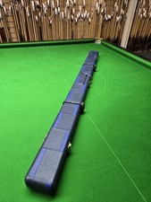 Superior Quality Full Premium Genuine Leather Case 1 x 3/4 Cue & Extensions NEW 