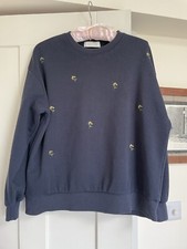 Olive Clothing Cheltenham Lily Stitch Navy Sweatshirt