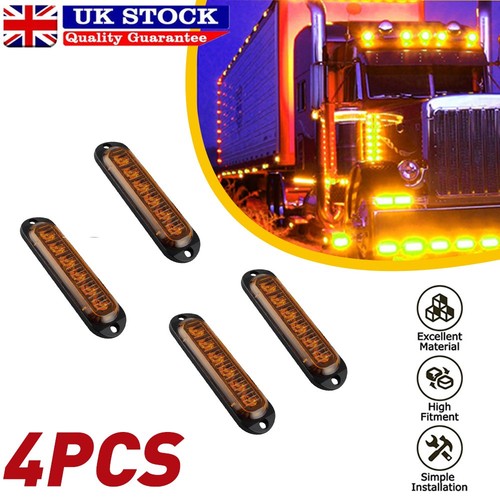 Amber led marker lights - 4x,