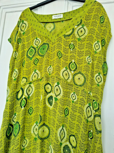 Nomads green geo print tunic - geo,
