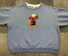 Vintage Bold Spirit Halloween Sweatshirt Scarecrow Pumpkin Bear Size XL