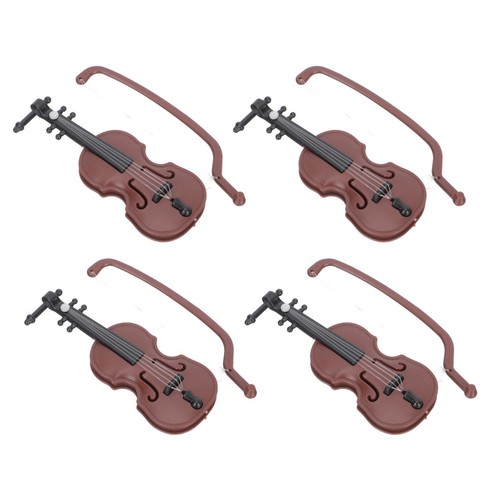 4pcs reusable miniature - 4pcs, violin