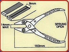 Pliers Flat Nose  Parallel Action Wire Groove Maun 4861.