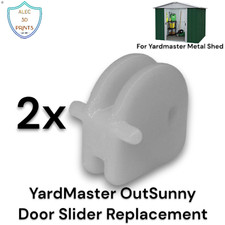 2 Metal Shed Replacement Door Slides Compatible with Yardmaster Outsunny UK