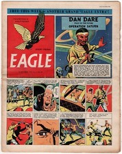Eagle vol 4 #28, 16th October 1953. VG. Dan Dare.