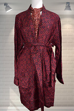 Handsome Vintage 1960s Silky Rayon Dressing Gown Smoking Jacket Lounge Attire