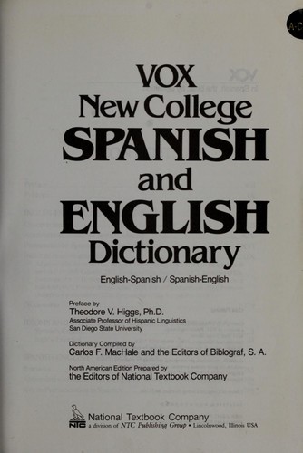 Vox modern college spanish and - modern,