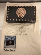 Charlotte Olympia Palace Pandora Black Perspex Clutch Bag
