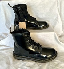 Dr Martens 1460 Patent Women’s Black Leather Ankle Boots Size 5