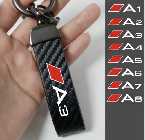 Audi carbon fibre keyring - audi,