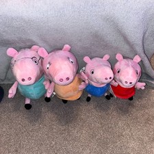 Peppa Pig Plush Bundle x 4