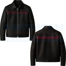 Men’s Black Leather Biker