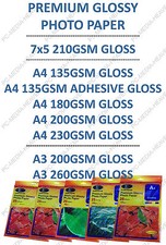 7x5 A4 A3 Gloss Glossy Photo
