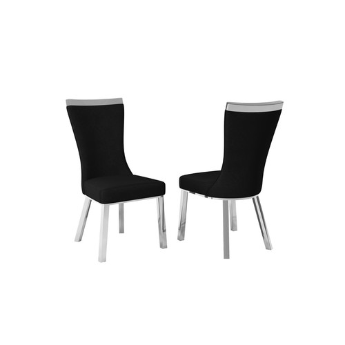 Elegant silver tone chairs - silver,