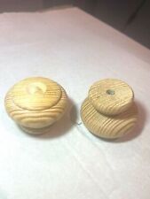 1 X SOLID PINE UNSTAINED KITCHEN DOOR KNOB /HANDLE DRAWER WOODEN 40mm STOCK KN17
